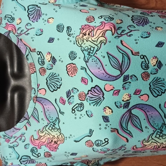 Disney Ariel Little Mermaid Girls Tank Fit and Flare Dress Lg - Picture 2 of 7